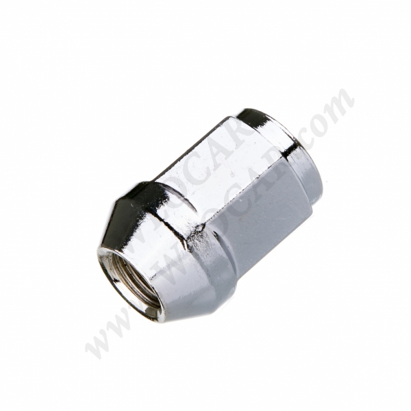 Nakrętka stożek zamknięta Chrom M12x1.25 na klucz 19 lub 21