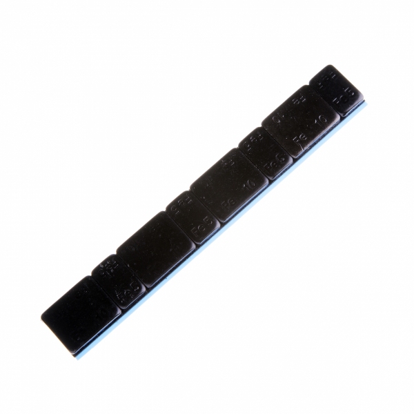 Ciężarek klejony (5+10)x4 (FE) 60g czarny płaski (100 szt)