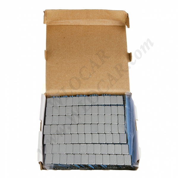 Ciężarek klejony 2.5gx12 (FE) 30g ocynkowany super płaski 2.5mm (100 szt)