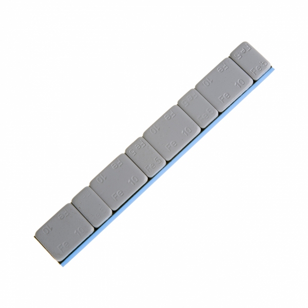 Ciężarek klejony (5+10)x4 (FE) 60g szary Płaski