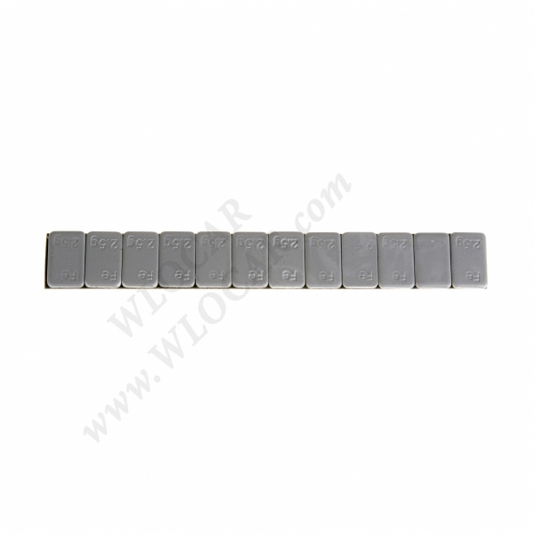 Ciężarek klejony 2.5gx12 (FE) 30g ocynkowany super płaski 2.5mm (100 szt)