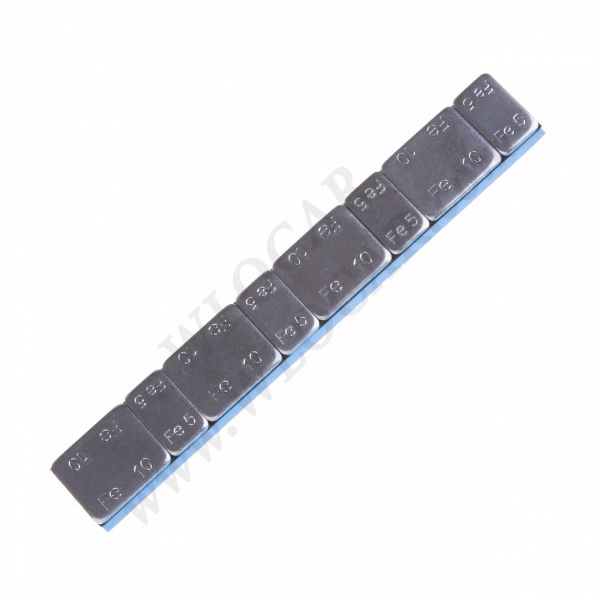 Ciężarek klejony (5+10)x4 (FE) 60g Ocynkowany Płaski